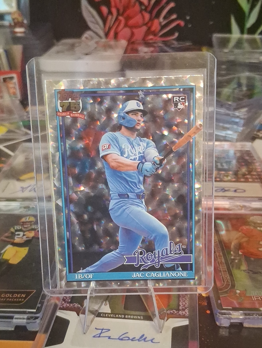 2025 Cracked Foil Jac Caglianone Tops Rookie 75th Anniversary